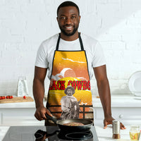 Black Cowboy Bill Pickett Apron Retro Sunset Western Design