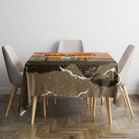 Black Cowboy Bill Pickett Tablecloth Retro Sunset Western Design