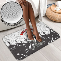 Black Cowboy Nat Love Bathroom Set Comic Style Desert Line Art Red Typography