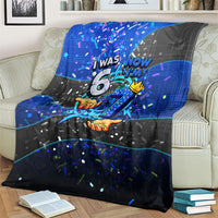 7th Birthday Boys Blanket I was 6 Now Im 7 Gaming And Tech Theme