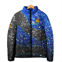 7th Birthday Boys Padded Jacket I was 6 Now Im 7 Gaming And Tech Theme