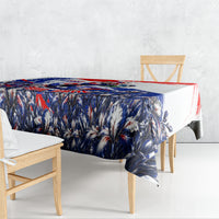 Personalized Croatia Marten Soccer Tablecloth Croatian Flag Abstract Brush Stroke
