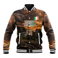 Ireland UFO Baseball Jacket Irish Landscape Answer The Call