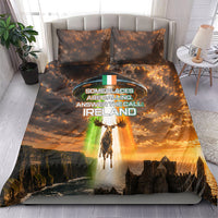 Ireland UFO Bedding Set Irish Landscape Answer The Call