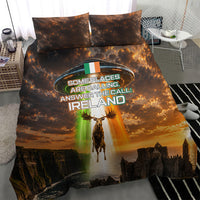 Ireland UFO Bedding Set Irish Landscape Answer The Call