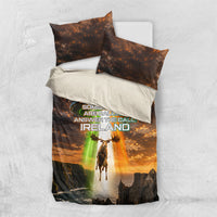 Ireland UFO Bedding Set Irish Landscape Answer The Call