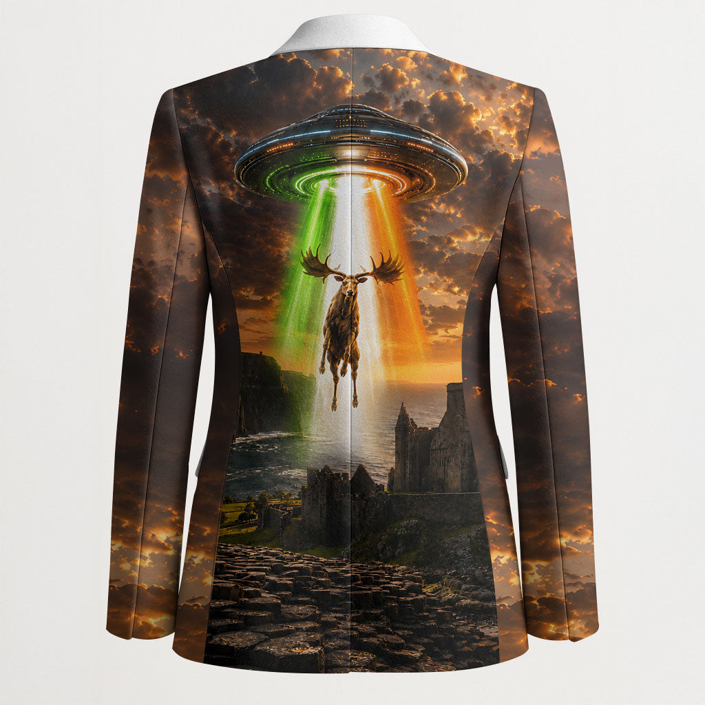 Ireland UFO Blazer Irish Landscape Answer The Call