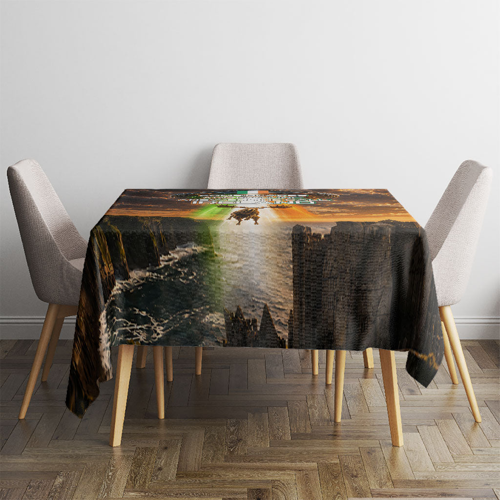 Ireland UFO Tablecloth Irish Landscape Answer The Call