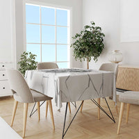 Dartboard Skull Darts Tablecloth with Torn Stone Texture and Cracked Marble Design - Wonder Print Shop