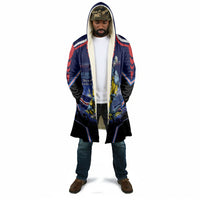 Personalized Cape Verde Blue Sharks Cloak African Pride Dynamic Stadium Soccer Graphic Art