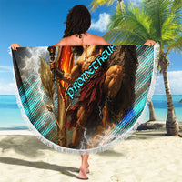 Prometheus Greek Mythology Fire Eagle Beach Blanket Ancient Titan Steals Fire Dark Fantasy