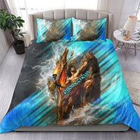 Prometheus Greek Mythology Fire Eagle Bedding Set Ancient Titan Steals Fire Dark Fantasy
