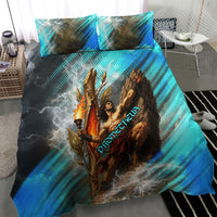 Prometheus Greek Mythology Fire Eagle Bedding Set Ancient Titan Steals Fire Dark Fantasy