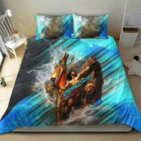 Prometheus Greek Mythology Fire Eagle Bedding Set Ancient Titan Steals Fire Dark Fantasy