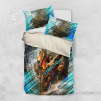 Prometheus Greek Mythology Fire Eagle Bedding Set Ancient Titan Steals Fire Dark Fantasy