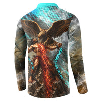 Prometheus Greek Mythology Fire Eagle Button Sweatshirt Ancient Titan Steals Fire Dark Fantasy