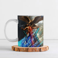 Prometheus Greek Mythology Fire Eagle Ceramic Mug Ancient Titan Steals Fire Dark Fantasy