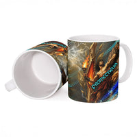 Prometheus Greek Mythology Fire Eagle Ceramic Mug Ancient Titan Steals Fire Dark Fantasy