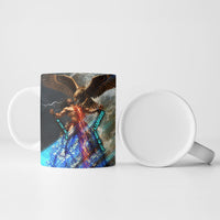 Prometheus Greek Mythology Fire Eagle Ceramic Mug Ancient Titan Steals Fire Dark Fantasy
