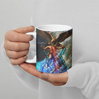 Prometheus Greek Mythology Fire Eagle Ceramic Mug Ancient Titan Steals Fire Dark Fantasy
