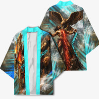 Prometheus Greek Mythology Fire Eagle Kimono Ancient Titan Steals Fire Dark Fantasy