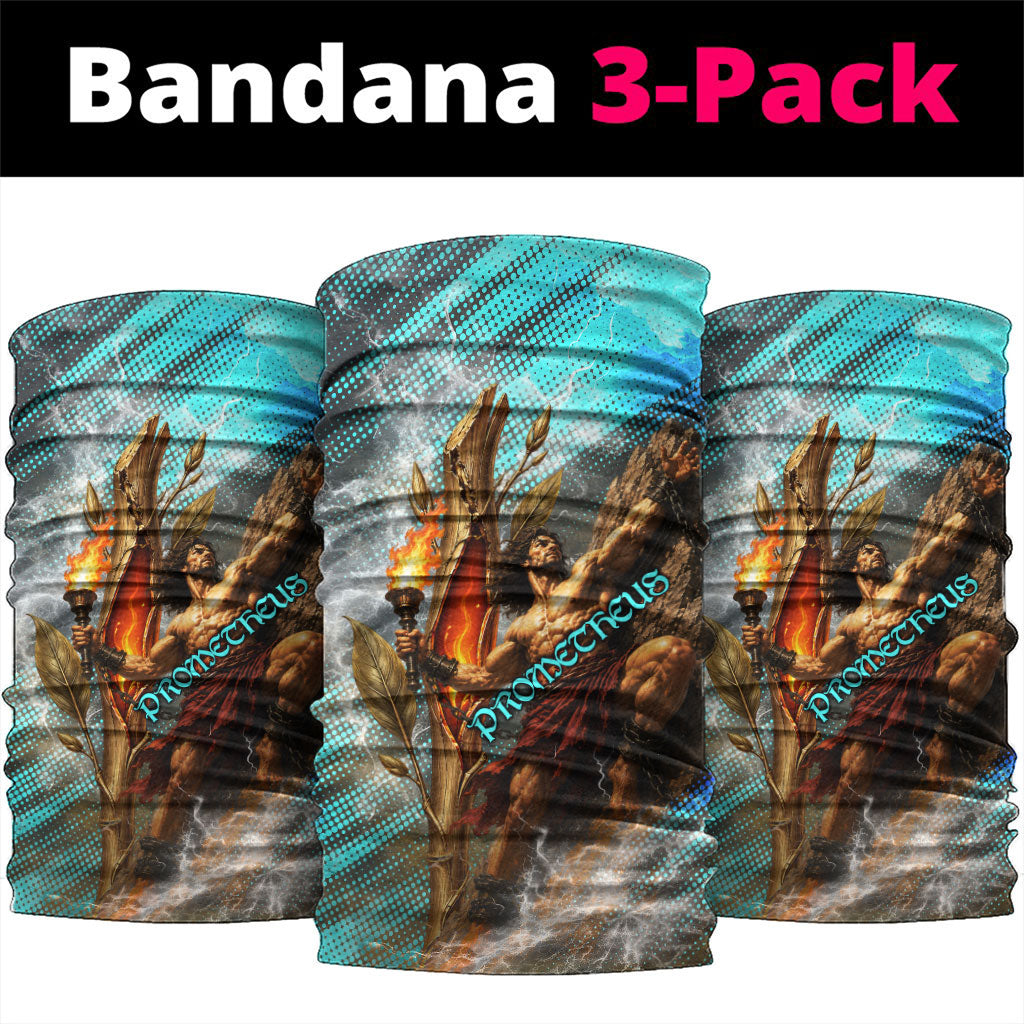 Prometheus Greek Mythology Fire Eagle Neck Gaiter Ancient Titan Steals Fire Dark Fantasy