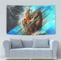 Prometheus Greek Mythology Fire Eagle Tapestry Ancient Titan Steals Fire Dark Fantasy