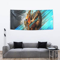 Prometheus Greek Mythology Fire Eagle Tapestry Ancient Titan Steals Fire Dark Fantasy
