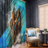 Prometheus Greek Mythology Fire Eagle Window Curtain Ancient Titan Steals Fire Dark Fantasy