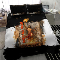 Prometheus Knowledge Is Fire Break The Chains Bedding Set Ancient Greek Mythology Titan Fire Dark Fantasy