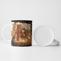 Prometheus Knowledge Is Fire Break The Chains Ceramic Mug Ancient Greek Mythology Titan Fire Dark Fantasy