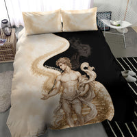 Epimetheus Greek Titan Mythology Bedding Set Classical Vintage Engraving Pencil Sketch Dark Academic