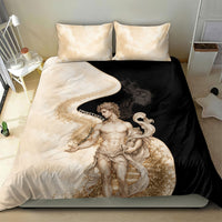 Epimetheus Greek Titan Mythology Bedding Set Classical Vintage Engraving Pencil Sketch Dark Academic