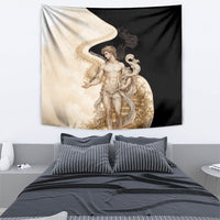 Epimetheus Greek Titan Mythology Tapestry Classical Vintage Engraving Pencil Sketch Dark Academic