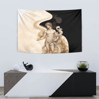 Epimetheus Greek Titan Mythology Tapestry Classical Vintage Engraving Pencil Sketch Dark Academic
