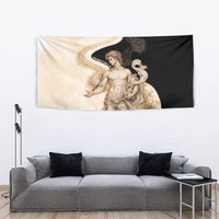 Epimetheus Greek Titan Mythology Tapestry Classical Vintage Engraving Pencil Sketch Dark Academic