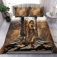 Epimetheus Greek Titan Mythology Bedding Set Classical Vintage Oil Painting Greek Temple Dark Academia