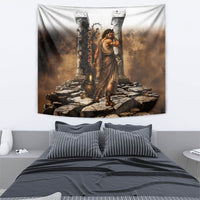 Epimetheus Greek Titan Mythology Tapestry Classical Vintage Oil Painting Greek Temple Dark Academia