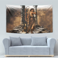 Epimetheus Greek Titan Mythology Tapestry Classical Vintage Oil Painting Greek Temple Dark Academia
