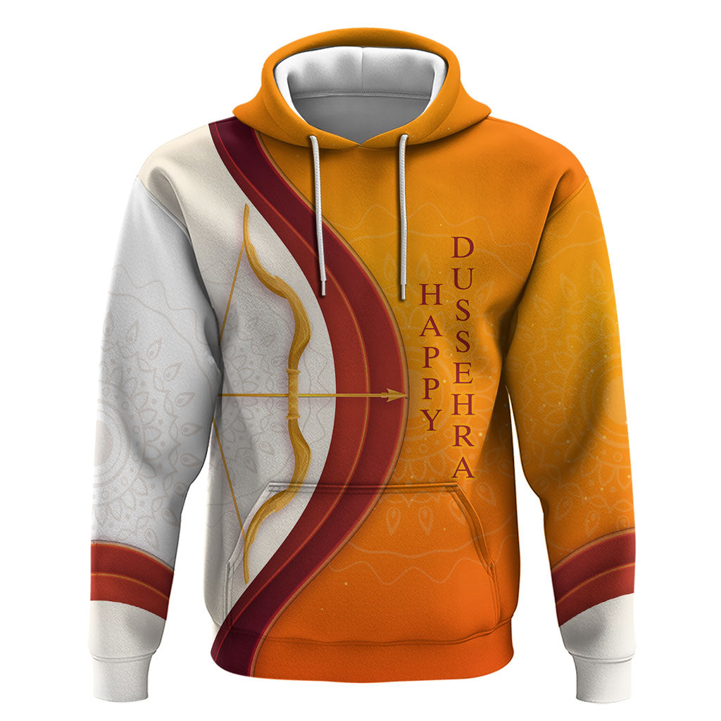 Happy Dussehra Lord Rama Victory Hoodie Lord Rama Golden Bow Arrow Festival Art