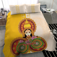Happy Navratri Goddess Durga Maa Bedding Set Goddess Durga Lotus Flower Mandala Festival Art