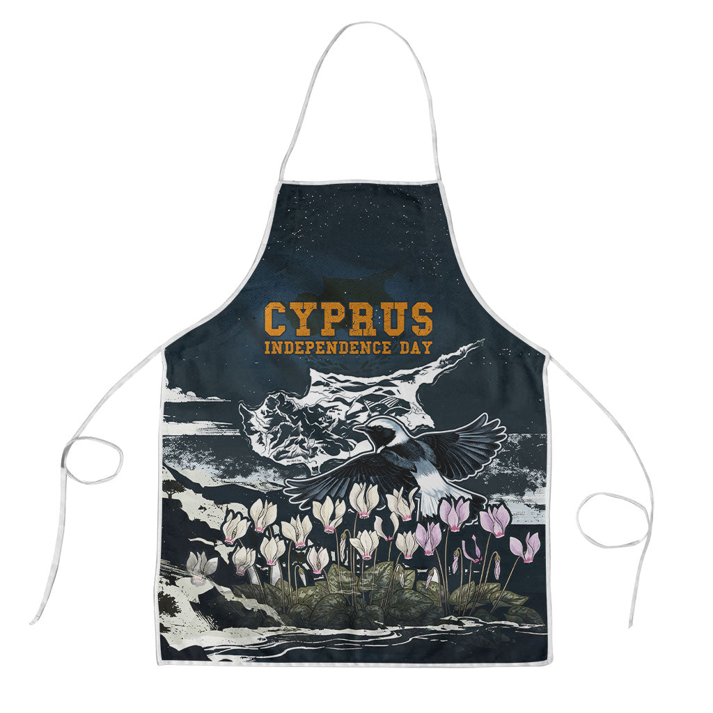 Cyprus Independence Day Freedom Heritage Apron Cyprus Flag Coat Of Arms Bird