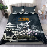 Cyprus Independence Day Freedom Heritage Bedding Set Cyprus Flag Coat Of Arms Bird