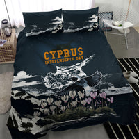 Cyprus Independence Day Freedom Heritage Bedding Set Cyprus Flag Coat Of Arms Bird