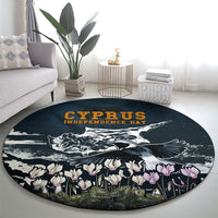Cyprus Independence Day Freedom Heritage Round Carpet Cyprus Flag Coat Of Arms Bird