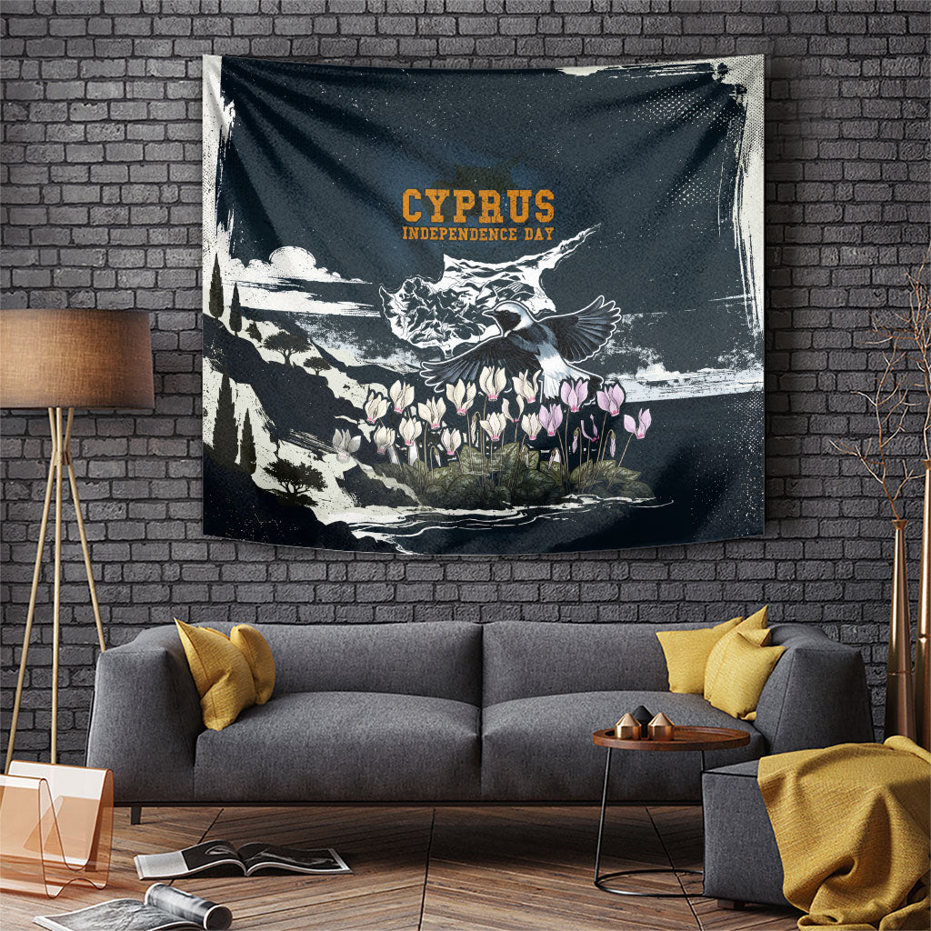 Cyprus Independence Day Freedom Heritage Tapestry Cyprus Flag Coat Of Arms Bird