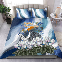 Cyprus Independence Day Mouflon Heritage Bedding Set Cyprus Flag Mouflon Ram Cyclamen Flower
