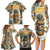 Pineapple Skull Family Matching Long Sleeve Bodycon Dress and Hawaiian Shirt Summer Paradise - Wonder Print Shop