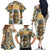 Pineapple Skull Family Matching Off Shoulder Long Sleeve Dress and Hawaiian Shirt Summer Paradise - Wonder Print Shop