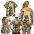 Pineapple Skull Family Matching Off Shoulder Short Dress and Hawaiian Shirt Summer Paradise - Wonder Print Shop